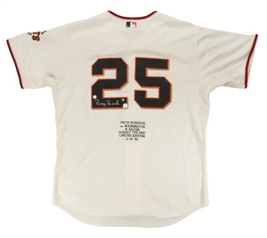 Barry Bonds Signed San Francisco Giants Limited Edition HR #756 Jersey (MLB Authenticated)
